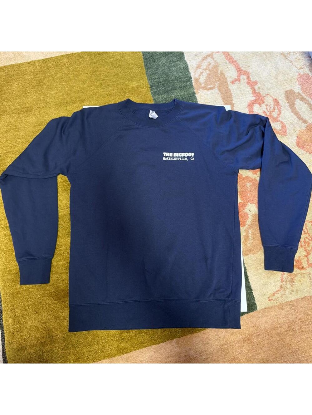 The Bigfoot Mckinleyvile CA Blue Long Sleeve Shirt Men's  Size Small
